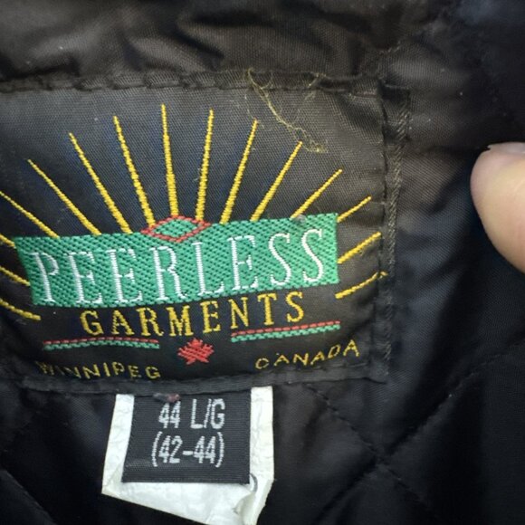 Peerless Garments Varsity L Jacket Eagle Embroidery Wool Suede Sleeves Men 44 - Picture 4 of 7